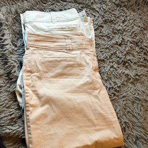 Loft bundle (2) Pants Seaform & Khaki Size 14